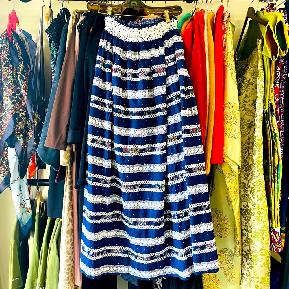 Vintage 70s Maxi Prairie Skirt